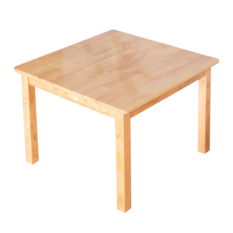 实木方形简易学习桌家用餐桌客厅阳台简约四方桌吃饭桌