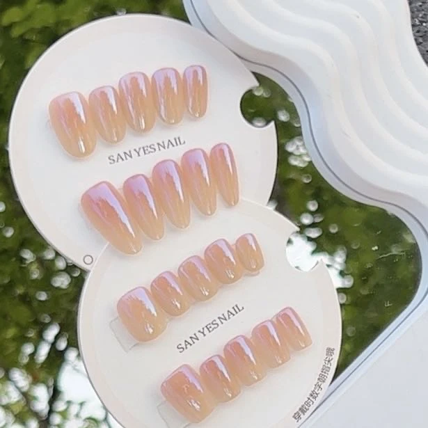 【萤火】三仟设计手工穿戴甲 光学电镀美甲更耐刮花 精致显白美甲