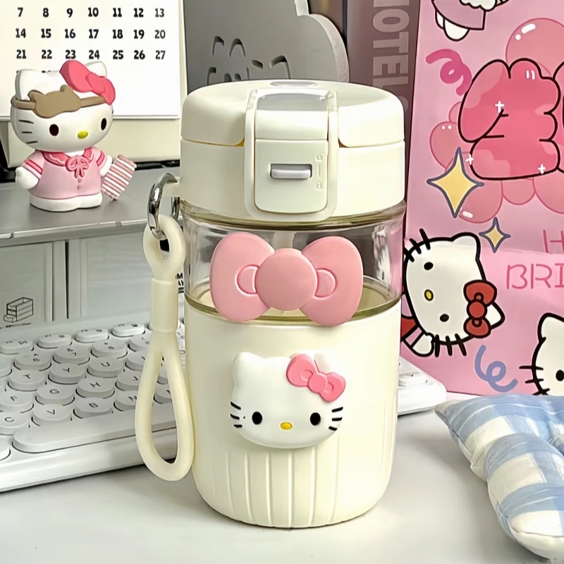 简约吸管玻璃杯女高颜值耐高温咖啡杯办公室泡茶杯学生可爱杯子