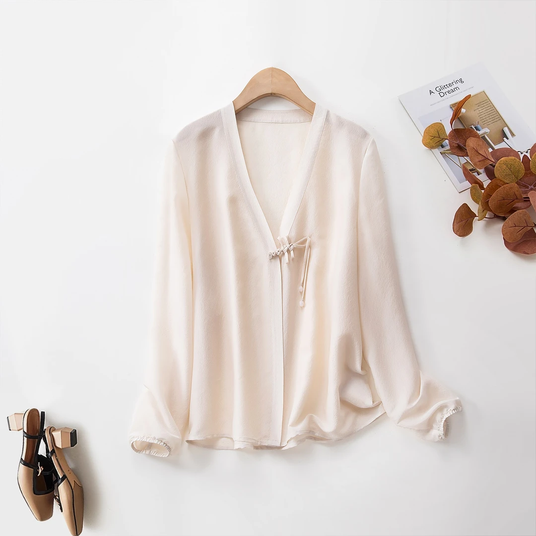 shulanduo/数兰朵桑蚕丝+醋酸 时尚气质长袖夏季防晒外套薄开衫女