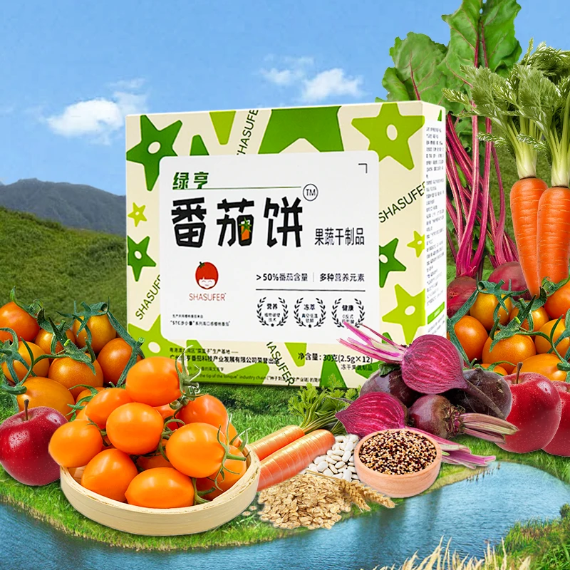 买1赠1【绿亨番茄饼】番茄冻萃果蔬饼/营养健康/宝妈首选不上火零食