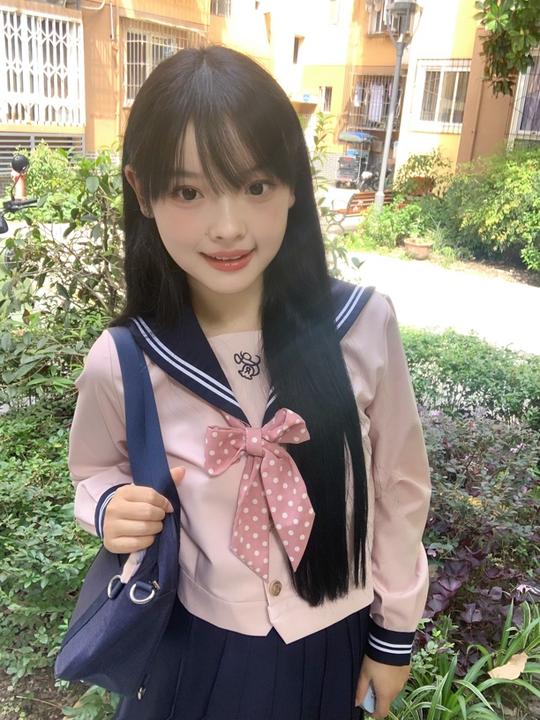 张不烦原创【津铃中】学院风学生中间服长袖秋冬海军领水手服