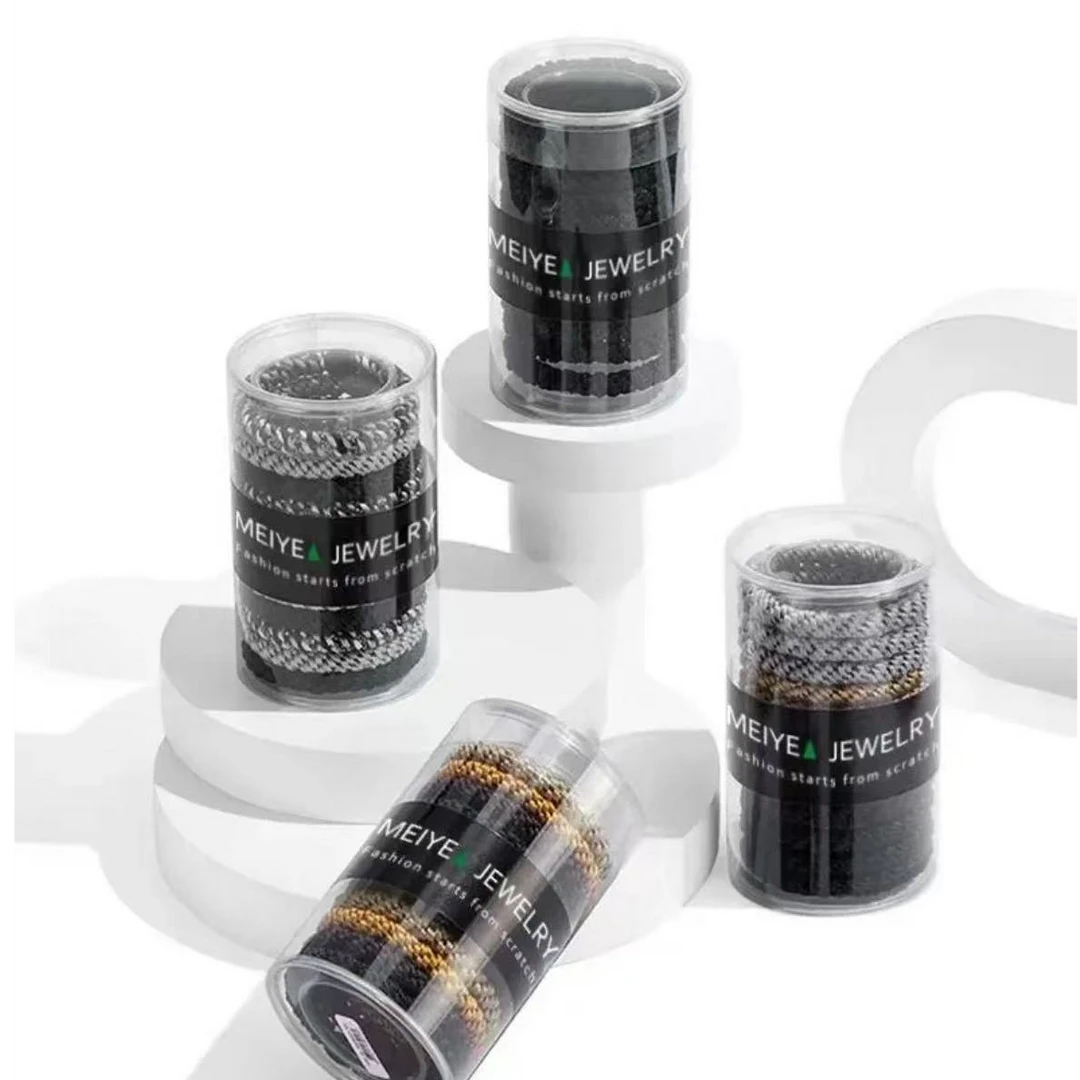 【阿敲】A458~(15个)昆凌同款冠军发圈加粗拉不断头绳-麦穗头饰