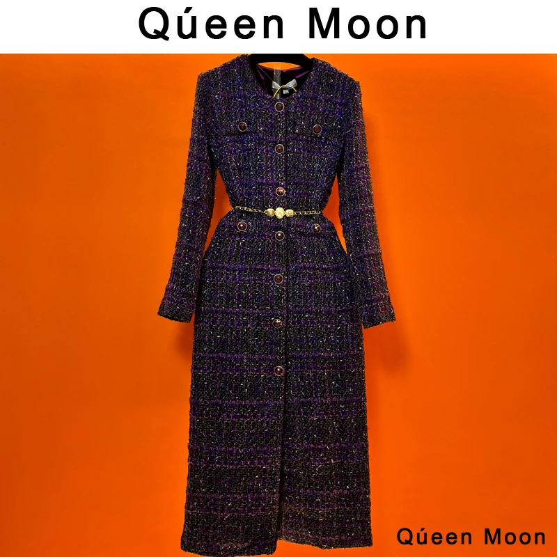 【QúeenMoon】设计师经典时尚法式小香风手工连衣裙（定制女装）A03