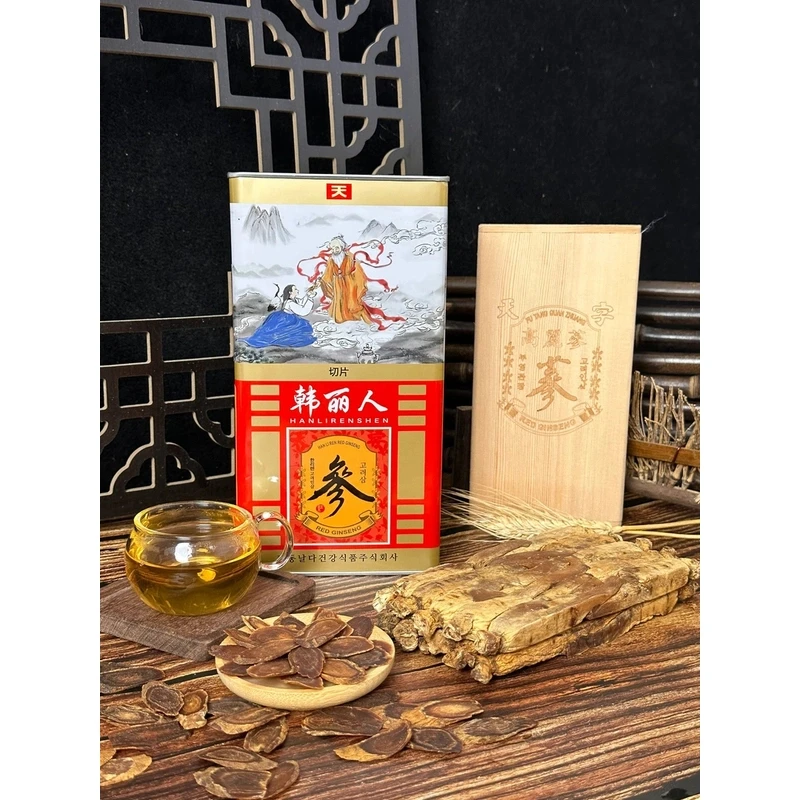 韩丽人天字号高丽参 37.5克每盒足5年产自长白山参味浓郁