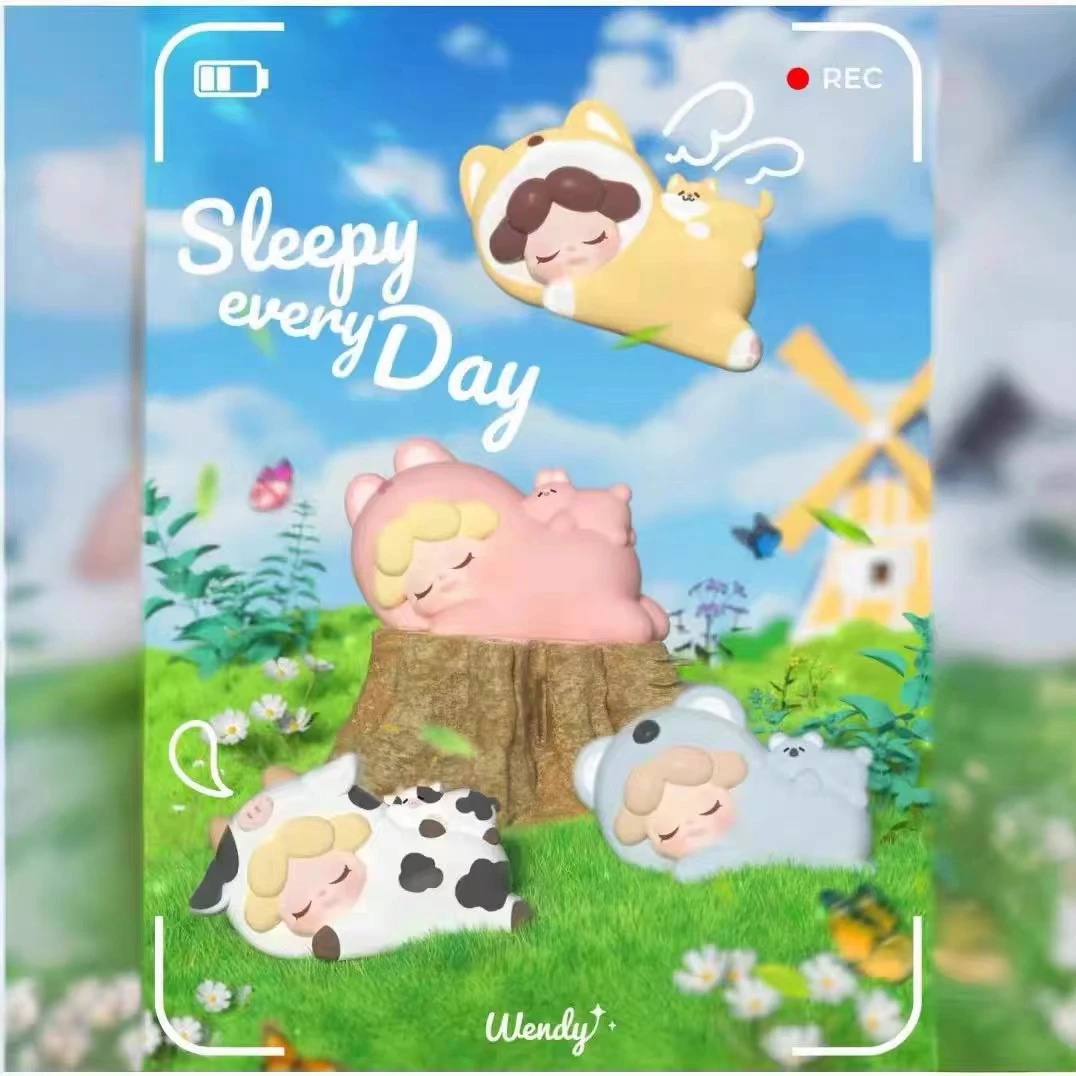 【琪哆哆拆袋】wendy萌粒每天都好困趴趴萌粒盲盒小摆件