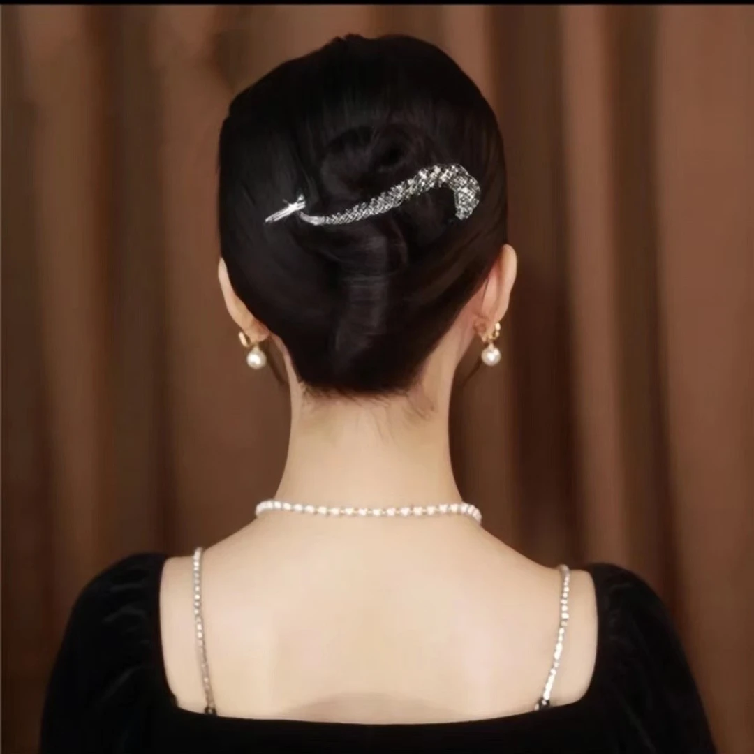 圣珊网红高级感盘发神器气质简约时尚百搭发夹网红爆款