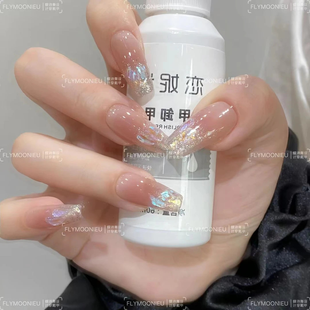 女明星  蝶诗舞 纯手工定制美甲贴片 气质高级定制穿戴甲10片