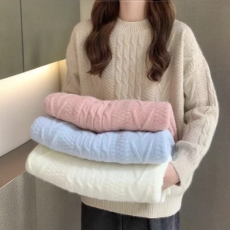 1401-1450 秋款毛衣保暖韩版打底套头毛