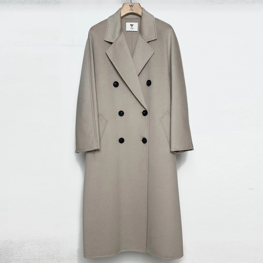 【钱老板粉丝专享】百搭减龄过膝羊绒毛呢外套23HW320-SYR