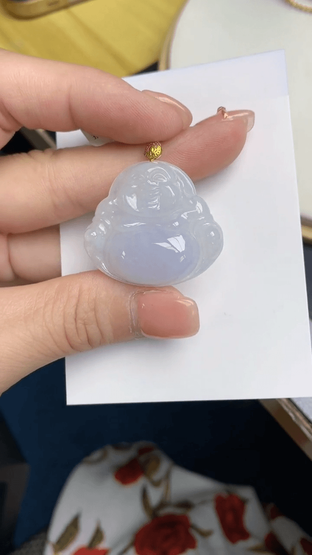 【闪购商品】翡翠颈饰18K金镶嵌197 天然翡翠A货
