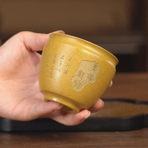 6162原矿黄金段泥厚德载物主人杯YY175CC左右