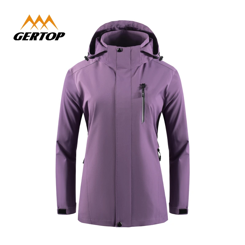 GERTOP山峰薄款休闲情侣软壳户外运动