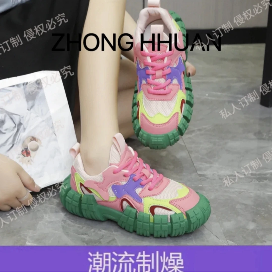 【轻奢定制】轮胎鞋秋季新款时尚透气松糕休闲网红款