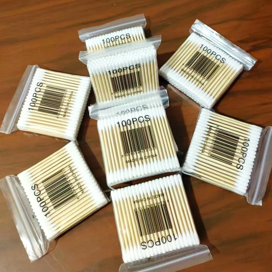 家用一次性尖头化妆新手化妆棉签清洁圆头耳掏耳朵清理手机棉签棒
