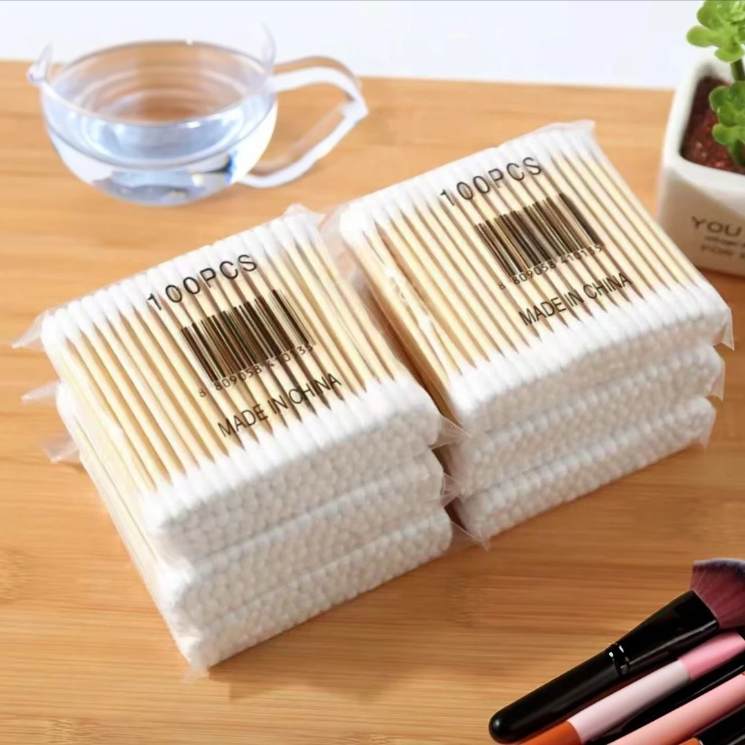 品质双头棉签掏耳朵化妆家用无菌卫生棉棒挖耳勺多功能卸妆棉签