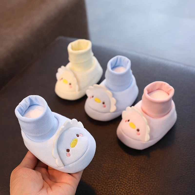 婴儿鞋袜0-1岁新生儿不掉鞋棉布8男女宝宝鞋子春秋季6-12个月软底