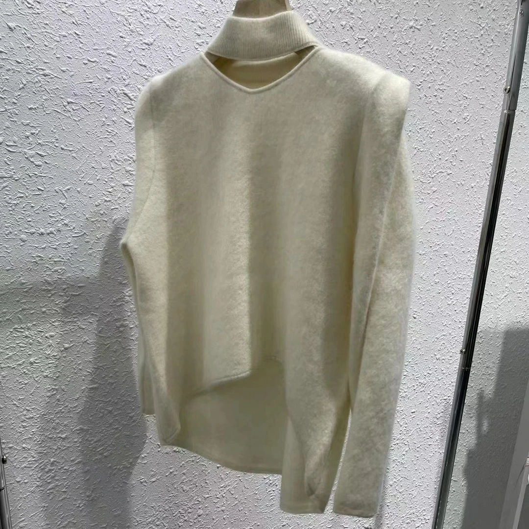 2024挂脖新款浣熊毛衣套头衫
