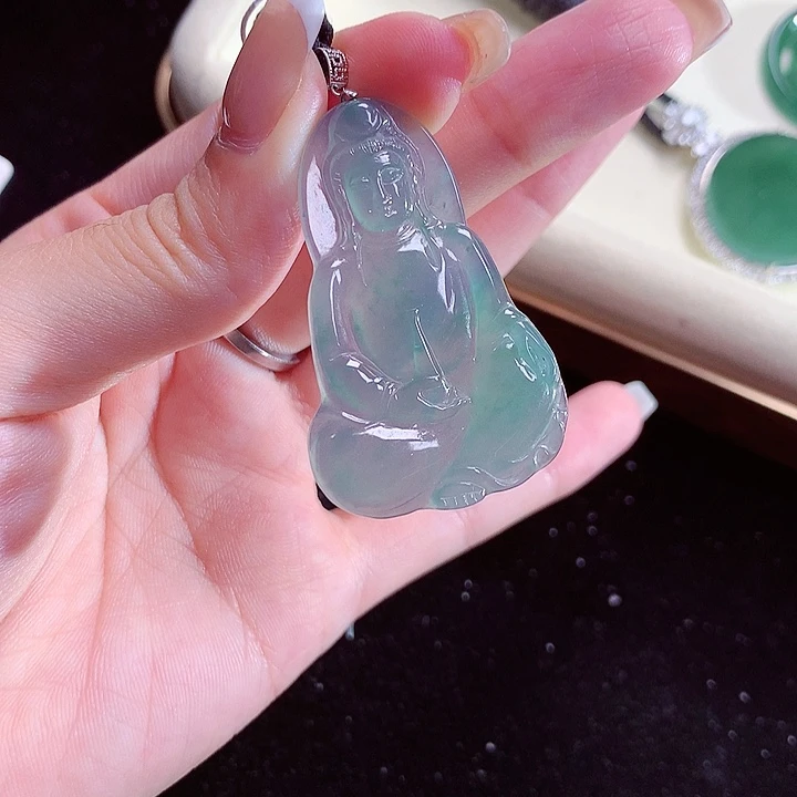 翡翠颈饰18K金镶嵌天然