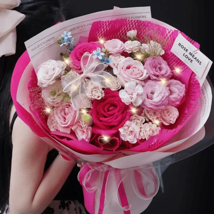 【王炸新品】弗洛伊德玫瑰花束鲜花速递同城配送送女友送闺蜜送爱人