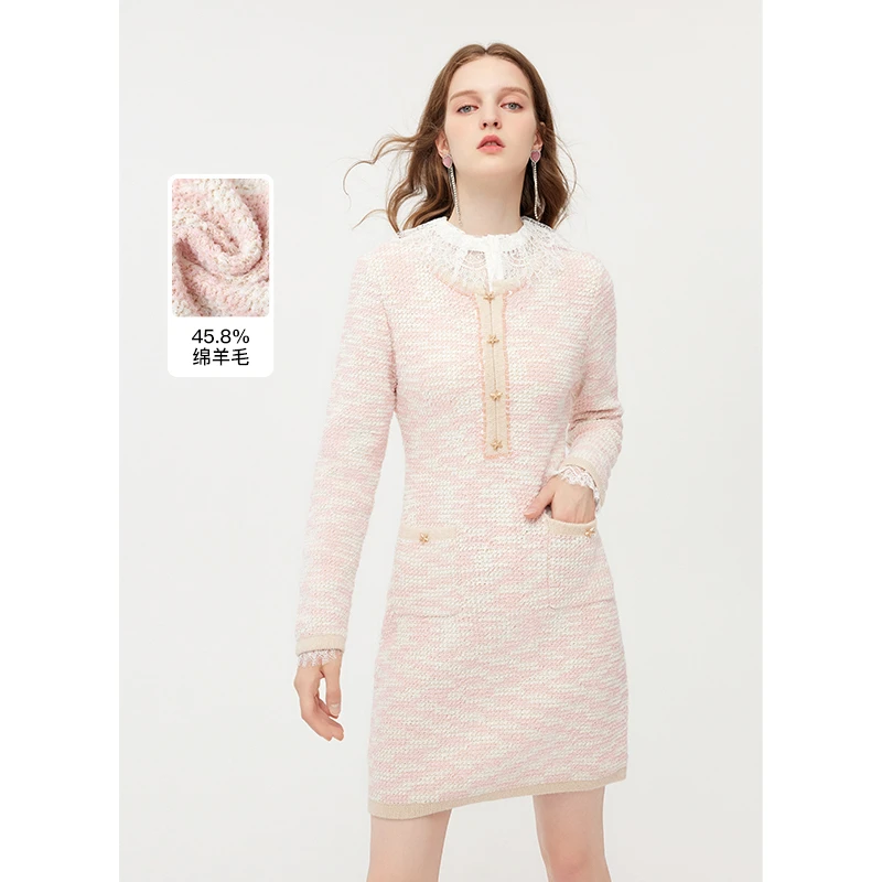 missCOCOON大方夏小香风修身连衣裙0235