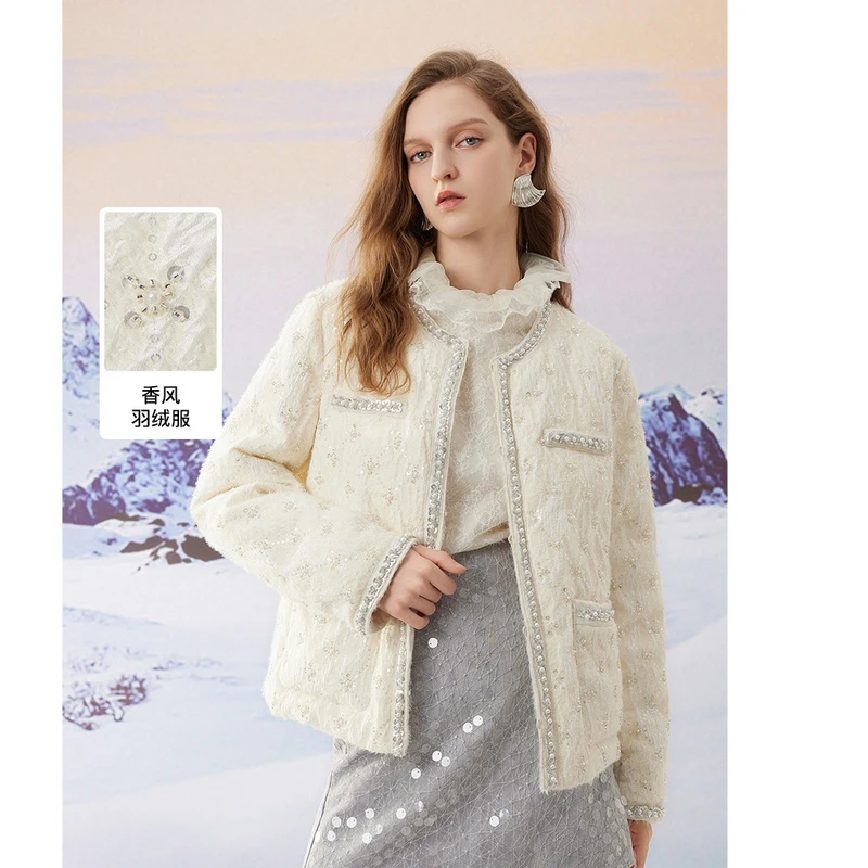 missCOCOON千金玛德琳冬香风羽绒服0429