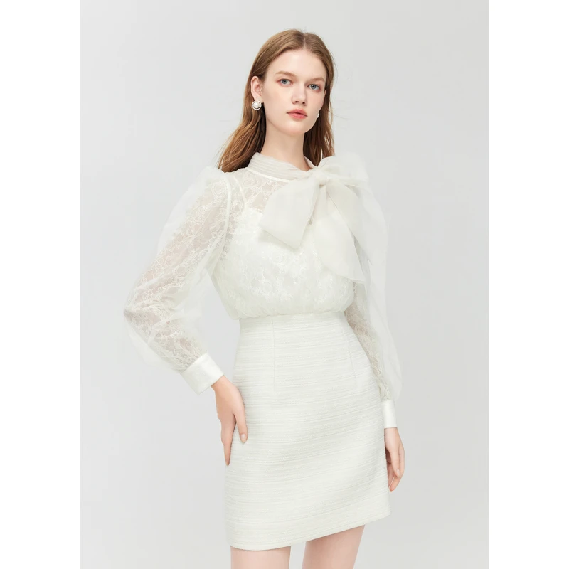 【许半夏专享】missCOCOON蝴蝶结小个子设计连衣裙0114