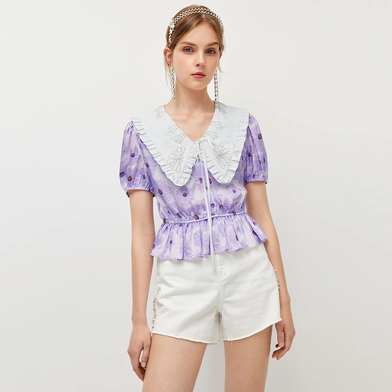 missCOCOON夏减龄雪纺衫1211