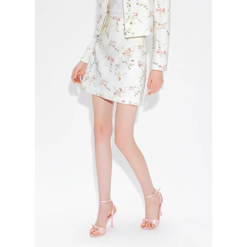 missCOCOON度假立体绣花肌理感半身裙0133