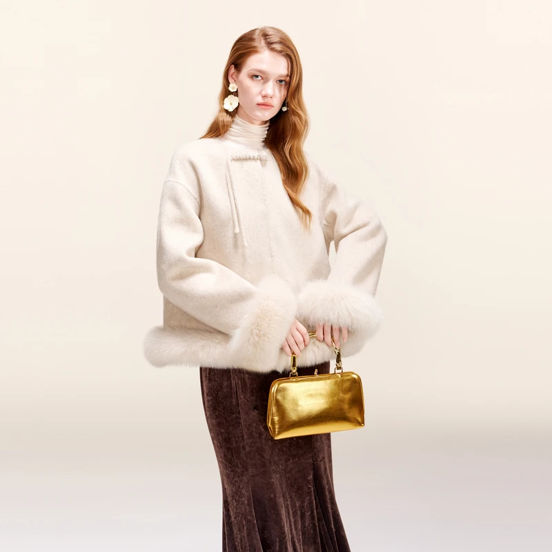 miss COCOON中式呢子大衣羊毛毛呢外套0178