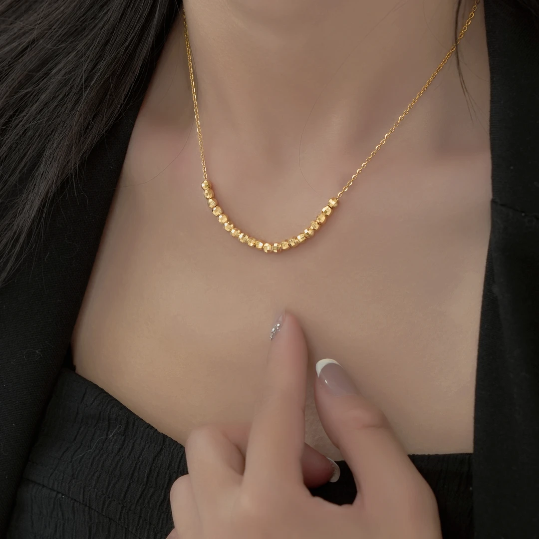 合金项链 2023年新款锁骨链蹦迪项链小众轻奢时尚气质颈链