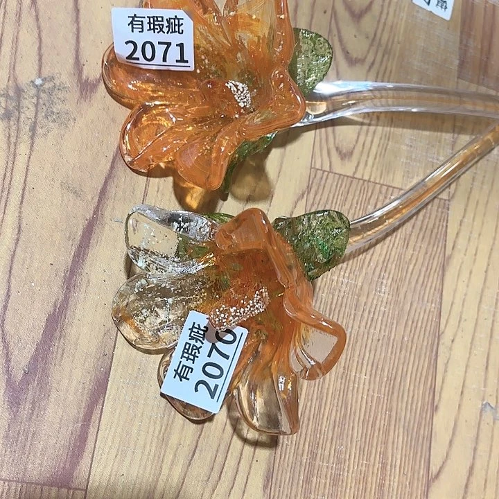 鑫*2071一对瑕家悦美居花瓶摆件