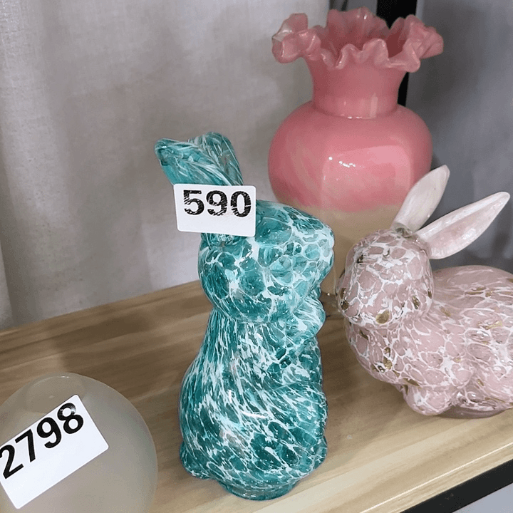 590 家悦美居琉璃花瓶摆件