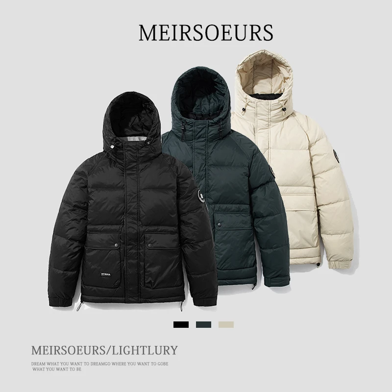【降价了】新国标白鸭羽绒服男士情侣连帽加厚保暖冬季防风休闲外套