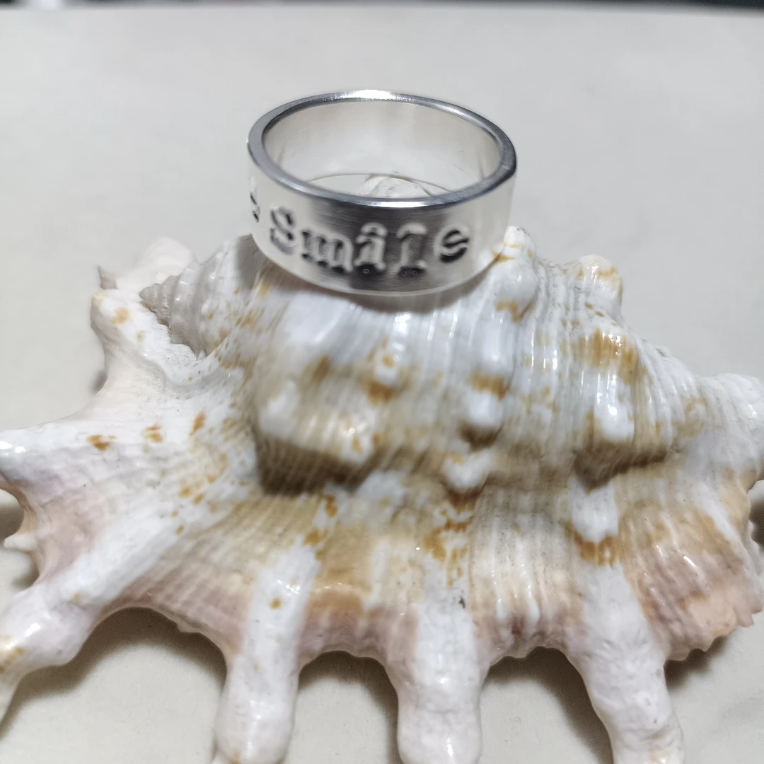 足银戒指 百搭时尚小众手工戒指