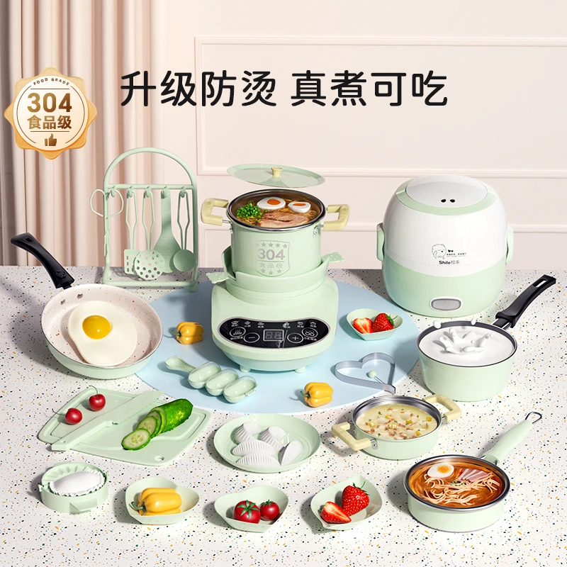 儿童学做饭玩具迷你小厨房真煮厨具8岁男女孩生日礼物真实版烹饪