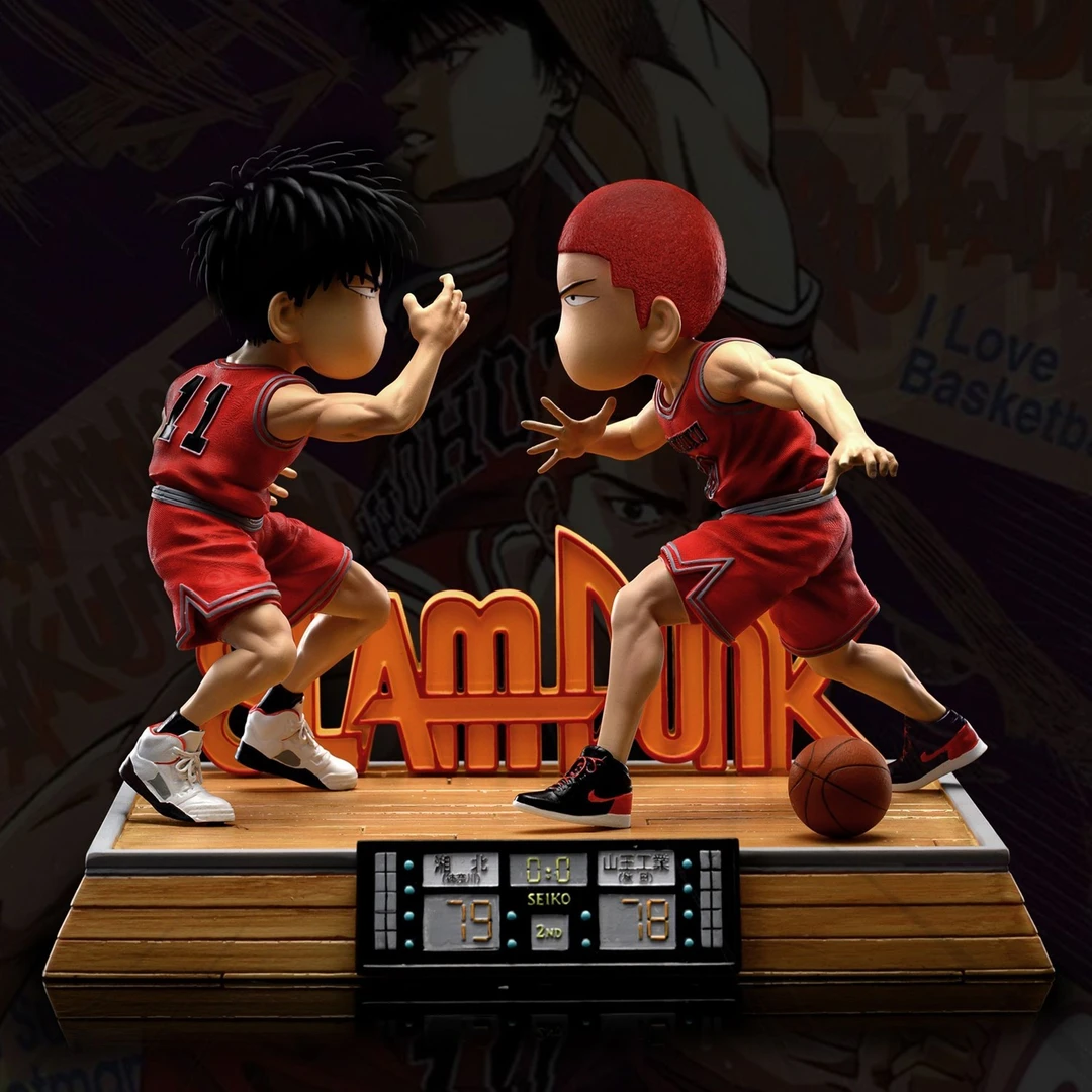 灌篮高手全国大赛电影GK世纪击掌Q版樱木花道流川枫手办模型摆件