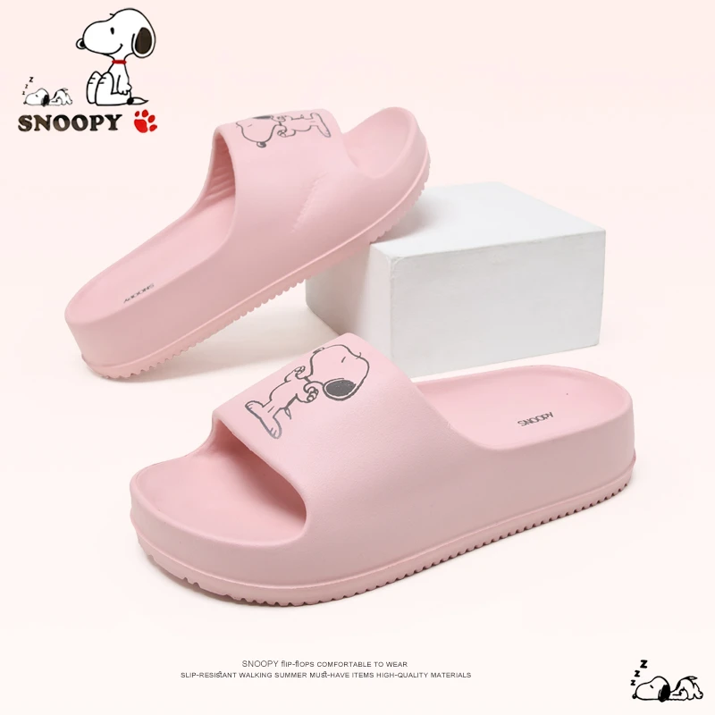 Snoopy史努比拖鞋女夏外穿网红爆款配裙子凉拖鞋居家防滑一字拖童