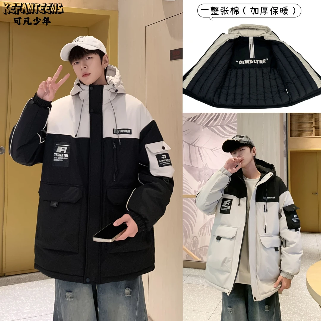 【棉衣】青少年冬季保暖三防大码棉衣工装男生学生初中生高中生2877