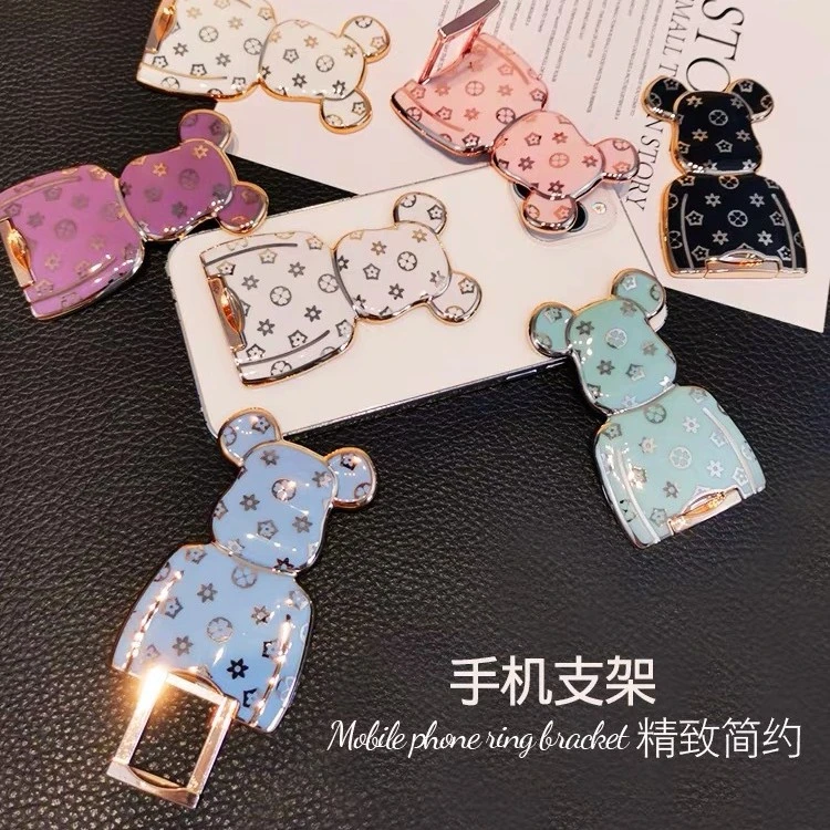 手机扣支架便携多功能折叠隐形推拉式个性支架可爱简约卡通创意
