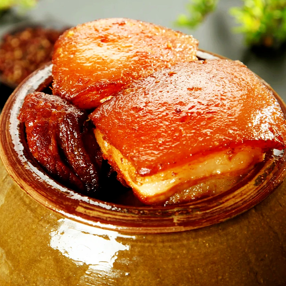 手工制作  坛子装  农家土猪坛子肉  3000g礼盒装