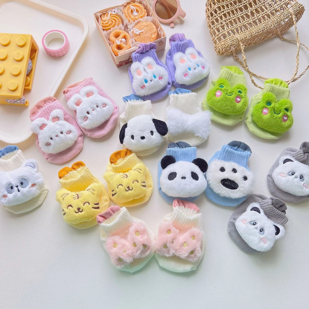 （直播选款专拍）宝宝加高罗口防滑地板袜四季款卡通公仔袜宝宝棉袜