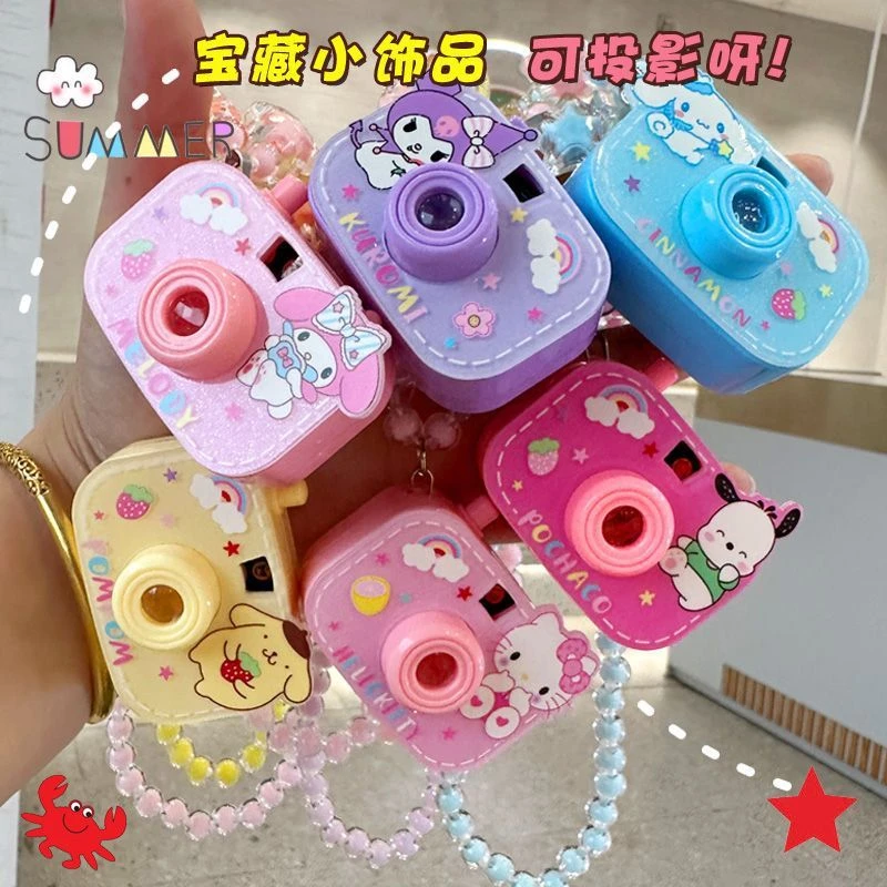 萌趣儿童发光投影相机 项链可爱小公主 首饰创意发光玩具六一礼物