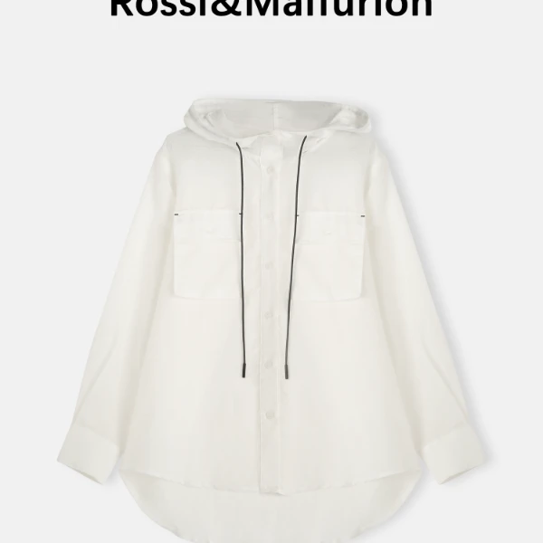 “Linen自然”丝麻连帽上衣休闲简约外套 25SST030