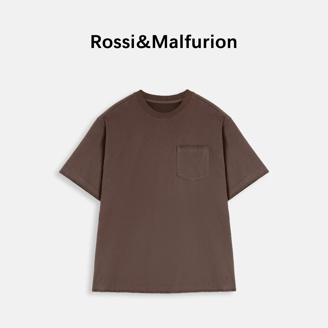 “Basico Tops ”复古磨毛软绵工艺腔调显瘦T恤25SST007