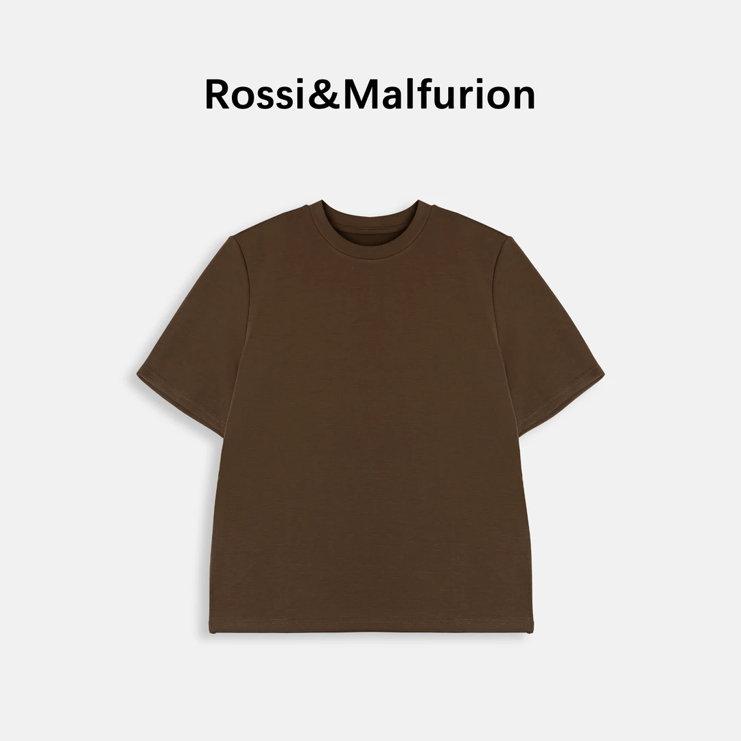 “Basico Tops”廓形薄款磨毛透气显瘦舒适T恤25SST012