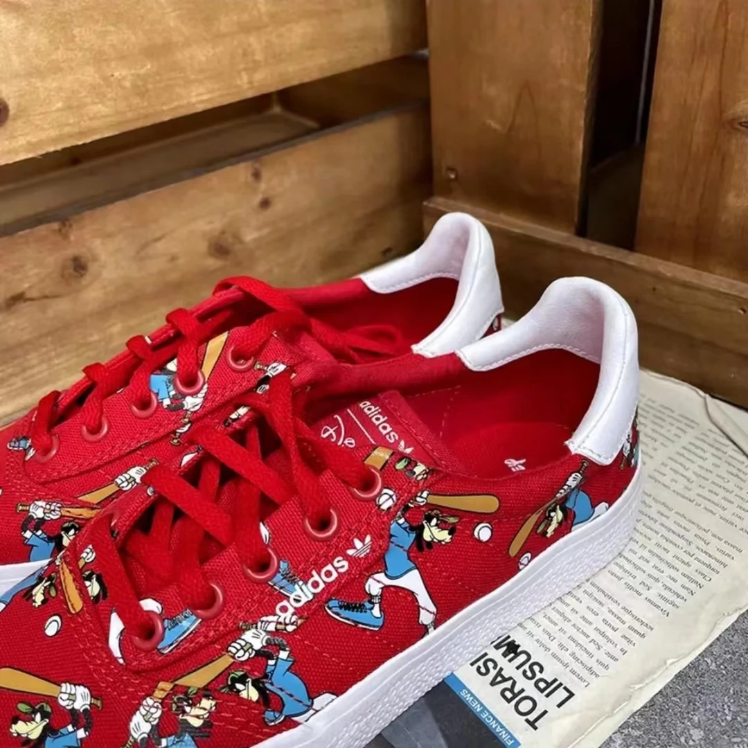 adidas originals 3MC Vulc 防滑 低帮 板鞋 男女同款 红色
