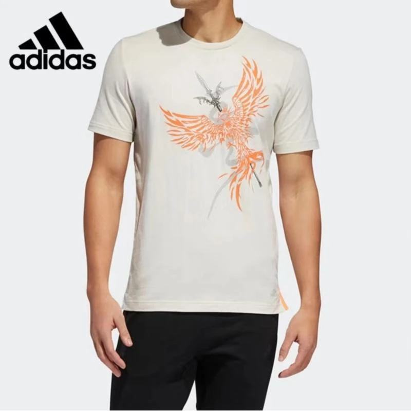 T41-阿迪达斯短袖男装夏季新款休闲圆领运动训练半袖运动T恤