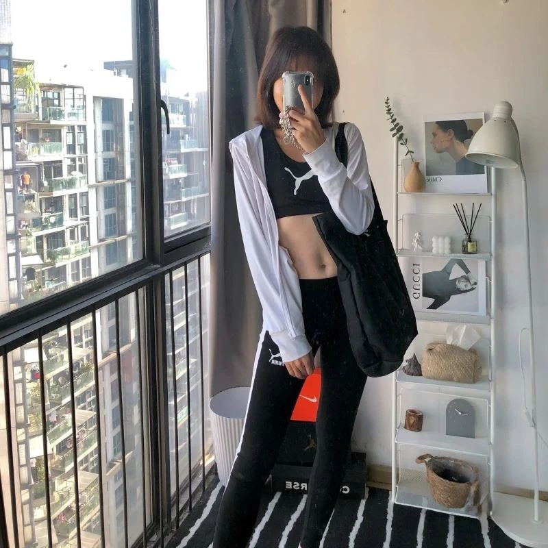 T07-正品Puma彪马女装绑腿裤休闲运动健身紧身长裤