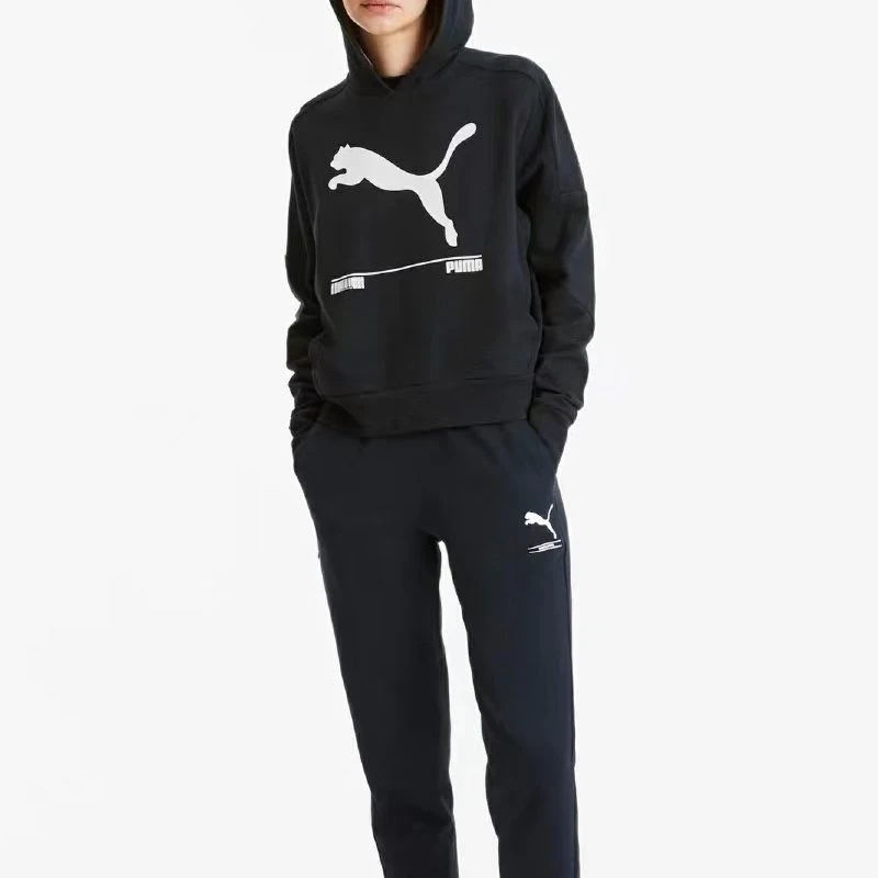 T94-Puma Nu-tility Hoody 连帽套头卫衣 女款 黑色